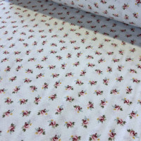 Фланель WH 18493 - Мелкая роза - фон минт
