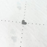 Ранфорс N - №2409\6 Сердечный ритм серый фон белый
