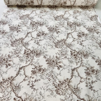 Тефлоновая ткань WН - Винтажный сад коричневый