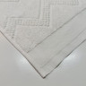Махра купон жаккард ЗИГЗАГ молоко - 50 см х 90 см (лицо)