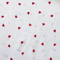 Ранфорс FREEDOM - №20 Красное сердечко - фон белый