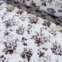 Фланель WH 24008 - Анютки - фиолетовые