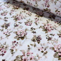 Фланель WH 24008 - Анютки - розовые