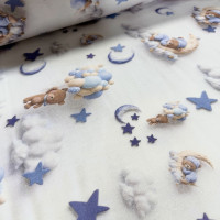 Фланель SABAEV 5D - №1378 Сонные мишки