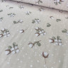 Фланель WH - №30094/31 Квітка бавовни фон бежевий
