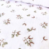 Фланель WH - №30094/37 Квітка бавовни фон білий