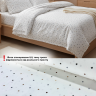 Ранфорс FREEDOM - №18 Сердечное конфети беж\коричневые фон белый