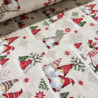 Фланель WH 23580 Гномы - беж